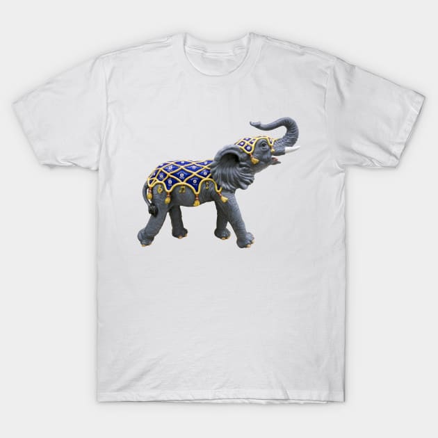 Carousel Animal Elephant Photo T-Shirt by DeniseBruchmanPhotography